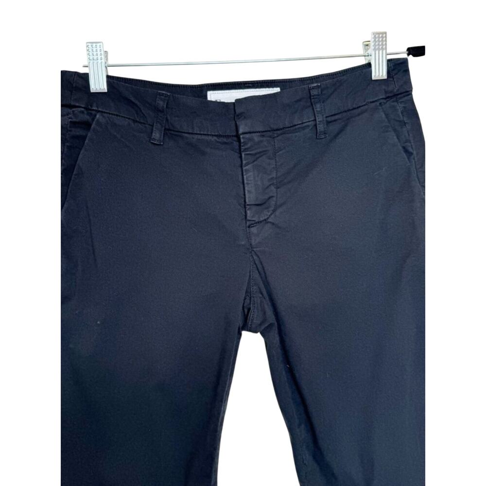 Frank & Eileen Wicklow Crop Pants Washed Black Raw Hem Size 2 - Picture 4 of 15